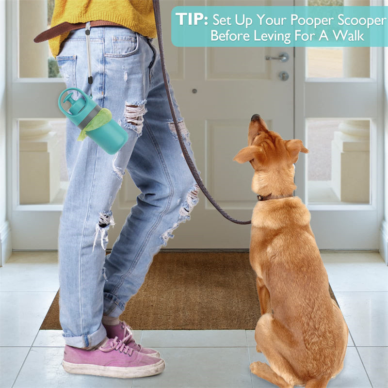 Portable Lightweight Dog Pooper Scooper With Built-in Poop Bag Dispenser Eight-claw Shovel For Pet Toilet Picker Pet Products - Paw Pet