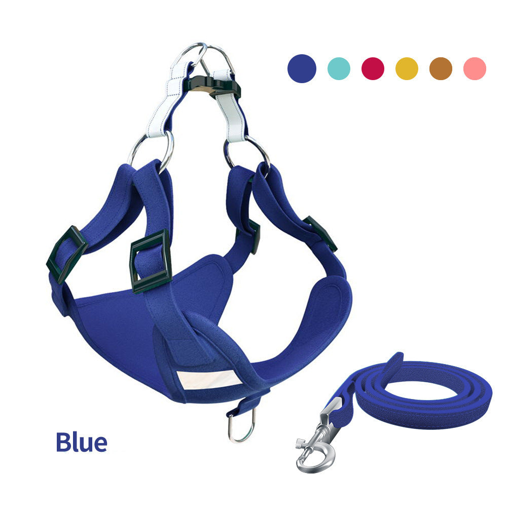 Pet Dog Harness Reflective Dog Leash Vest Type Harness Set - Paw Pet