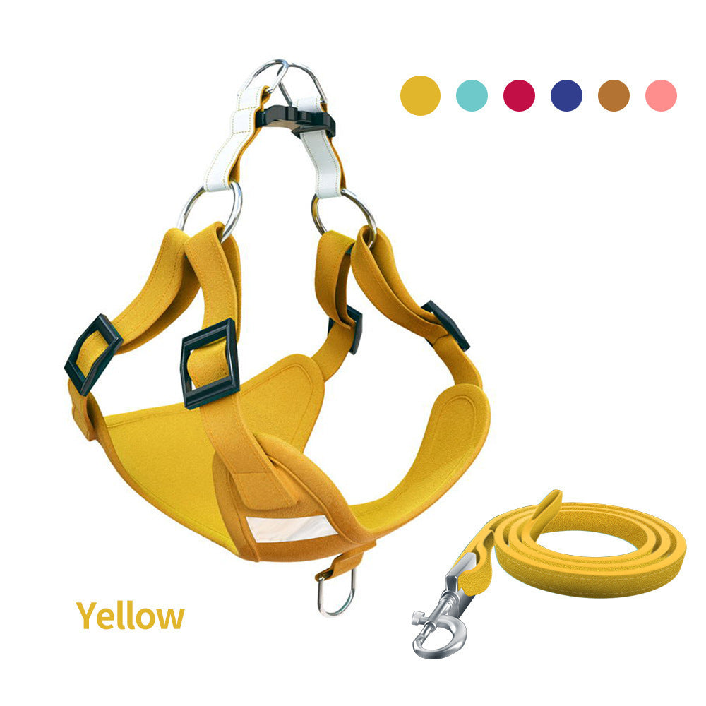 Pet Dog Harness Reflective Dog Leash Vest Type Harness Set - Paw Pet