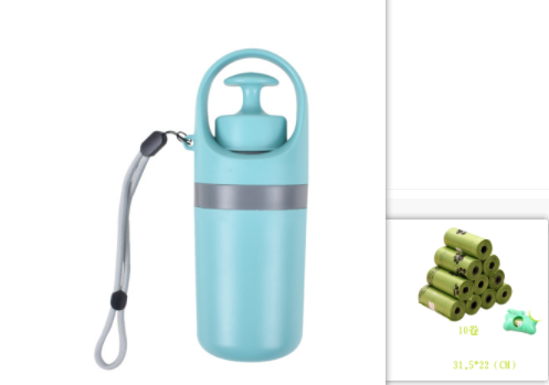 Portable Lightweight Dog Pooper Scooper With Built-in Poop Bag Dispenser Eight-claw Shovel For Pet Toilet Picker Pet Products - Paw Pet