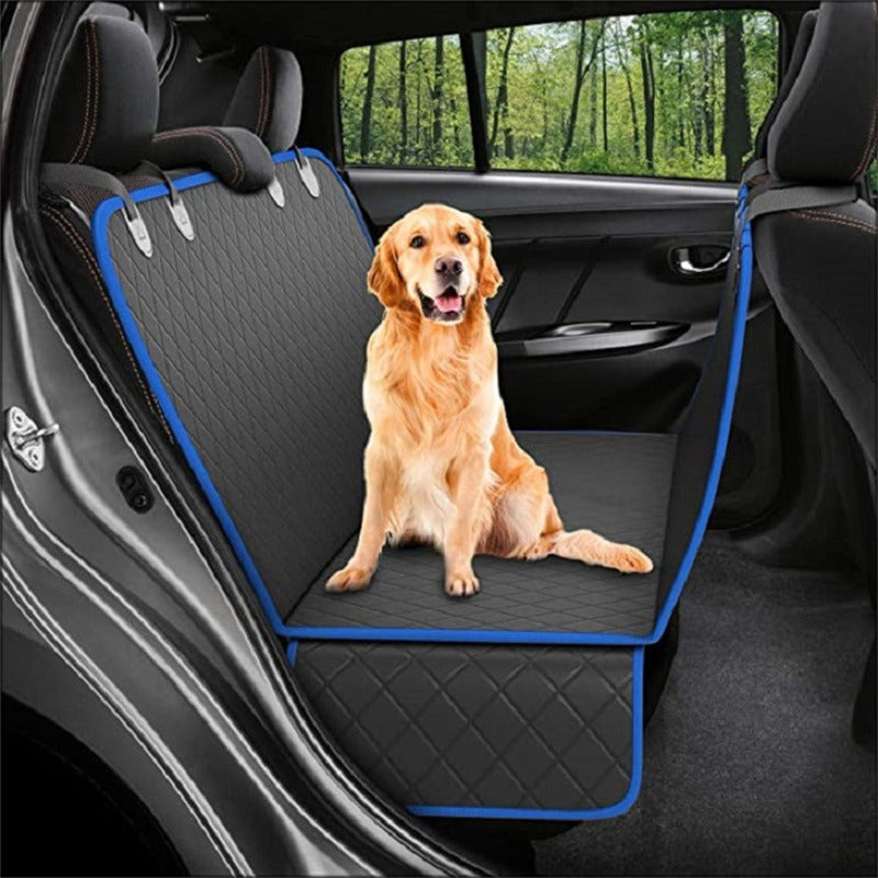 Dog Car Seat Cover View Mesh Pet Carrier Hammock Safety Protector Car Rear Back Seat Mat With Zipper And Pocket For Travel - Paw Pet