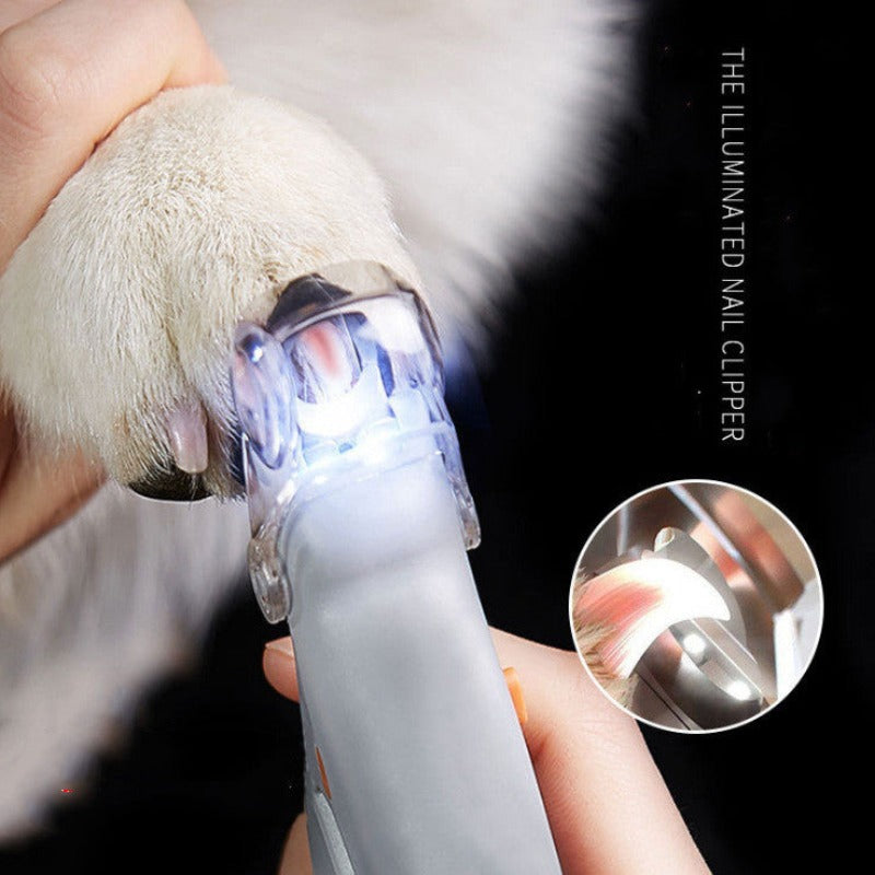 LED light glow pet nail clippers - Paw Pet
