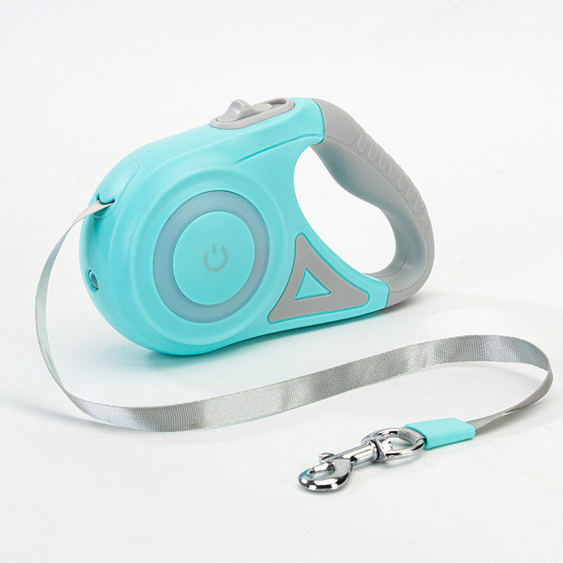 Dog Leash Retractable Leash And Dog Collar Spotlight Automatic Pet Dog Cat Traction Rope For Small Medium Dogs Pet Product - Paw Pet