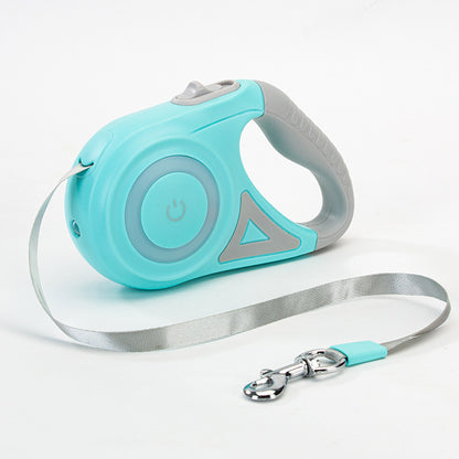 Dog Leash Retractable Leash And Dog Collar Spotlight Automatic Pet Dog Cat Traction Rope For Small Medium Dogs Pet Product - Paw Pet