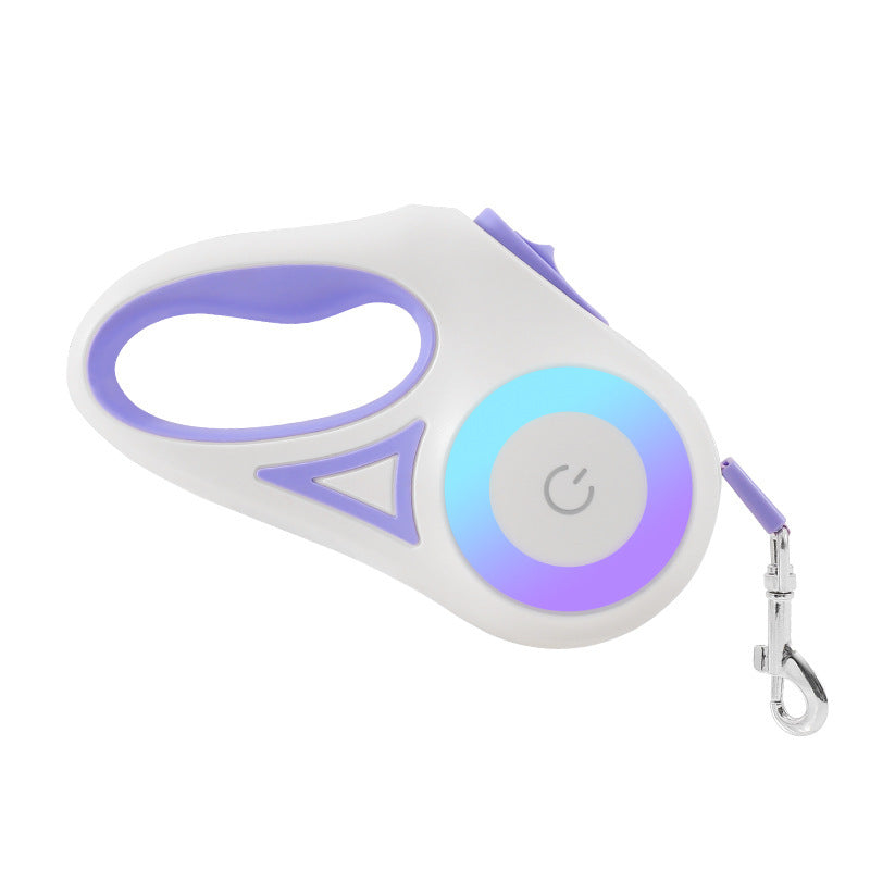 Dog Leash Retractable Leash And Dog Collar Spotlight Automatic Pet Dog Cat Traction Rope For Small Medium Dogs Pet Product - Paw Pet
