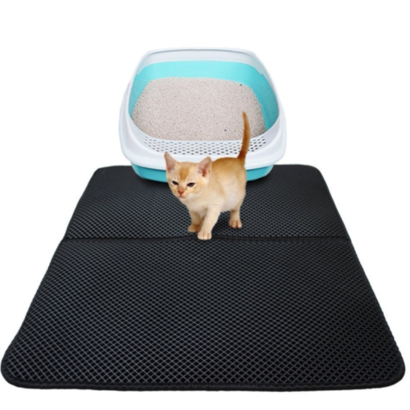 Waterproof Pet Cat Litter Mat EVA Double Layer Cat Litter Trapping Pet Litter Cat Mat Clean Pad Products For Cats Accessories - Paw Pet
