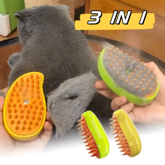 Pet Electric Spray Massage Comb Steam Brush - Paw Pet