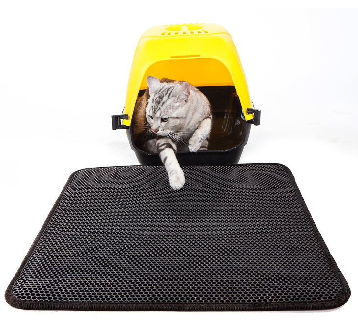 Waterproof Pet Cat Litter Mat EVA Double Layer Cat Litter Trapping Pet Litter Cat Mat Clean Pad Products For Cats Accessories - Paw Pet