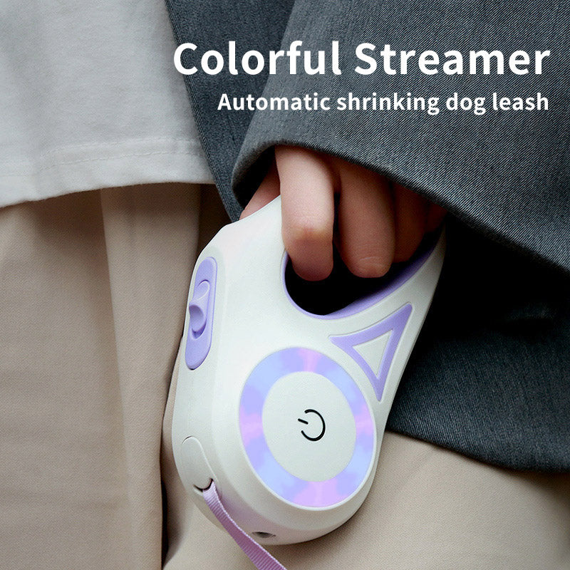 Dog Leash Retractable Leash And Dog Collar Spotlight Automatic Pet Dog Cat Traction Rope For Small Medium Dogs Pet Product - Paw Pet