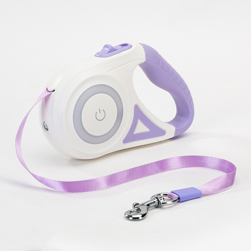 Dog Leash Retractable Leash And Dog Collar Spotlight Automatic Pet Dog Cat Traction Rope For Small Medium Dogs Pet Product - Paw Pet