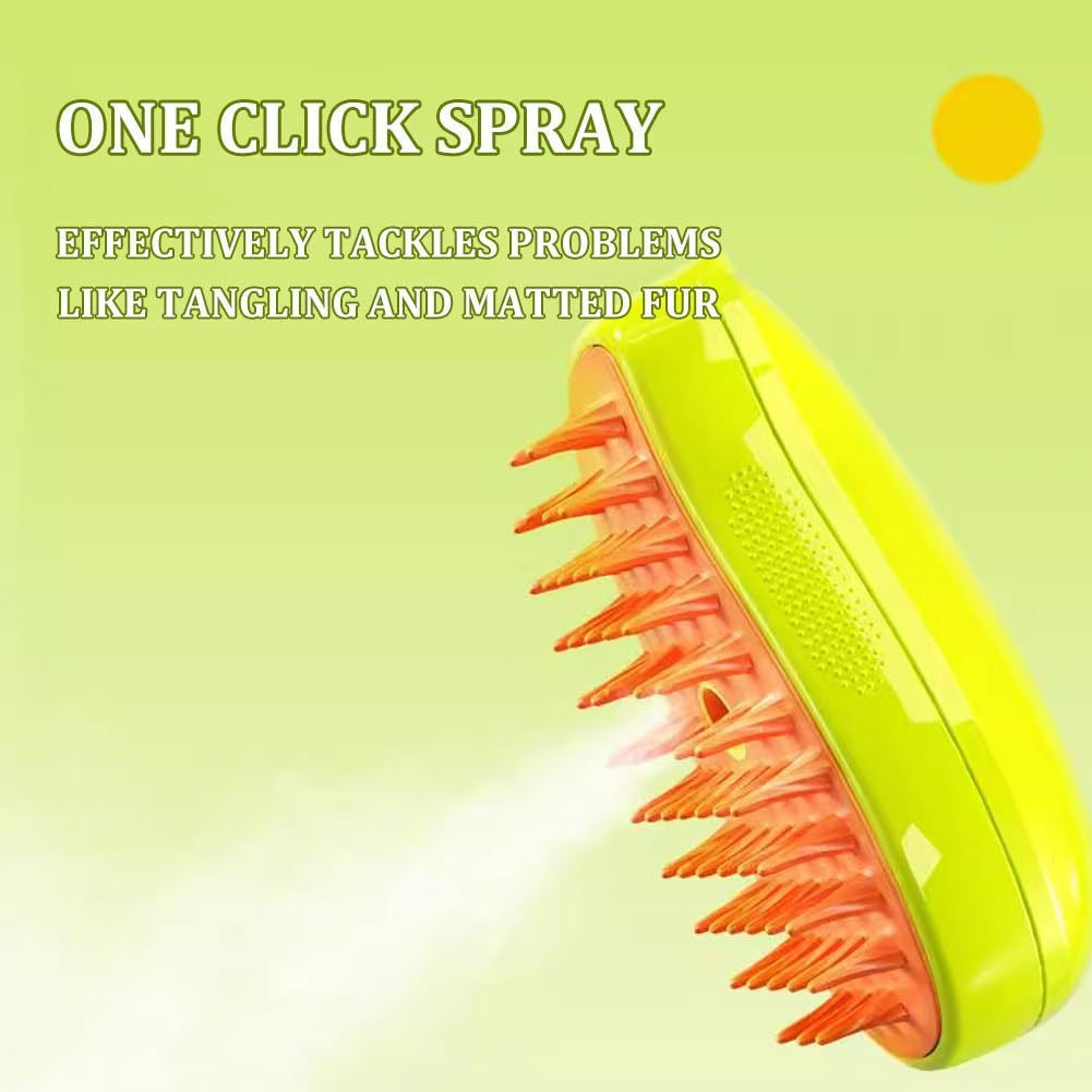 Pet Electric Spray Massage Comb Steam Brush - Paw Pet