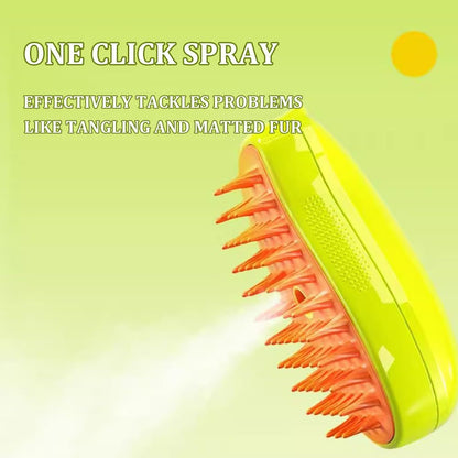 Pet Electric Spray Massage Comb Steam Brush - Paw Pet